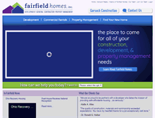 Tablet Screenshot of fairfieldhomesohio.com